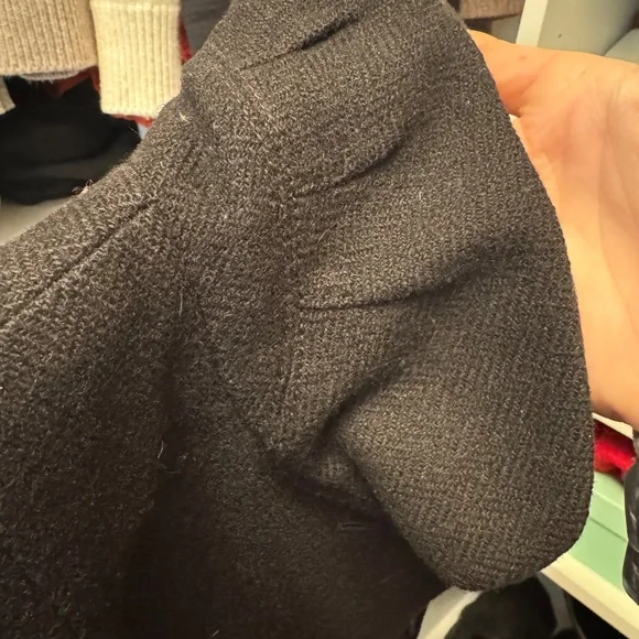 J Crew Black tweed stand collar jacket size 4 - Picture 3 of 6